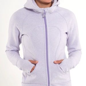 EUC lululemon scuba jacket (6) Heathered Lilac